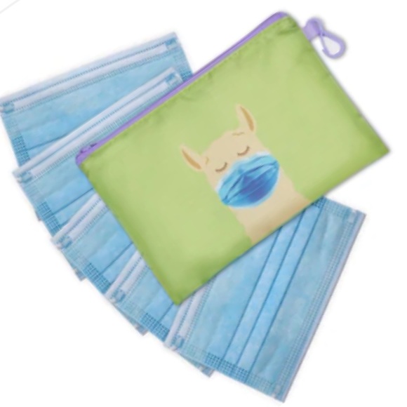 Kids Face Masks & Storage Pouch 2 Packs Children Face Masks with Storage Pouch - Picture 2 of 7